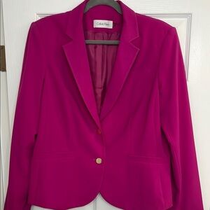 Calvin Klein Women's Pink Blazer